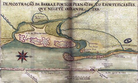 Fortificações Holandesas do Recife   Carta de Albernaz de 1640