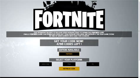 Fortnite Redeem Code Download PS4 Xbox ONE PC   Soblogz
