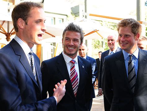 FOTO: Beckham se encontra com os príncipes da Inglaterra ...