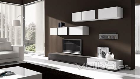 Foto: Muebles de salon con modulos horizontales