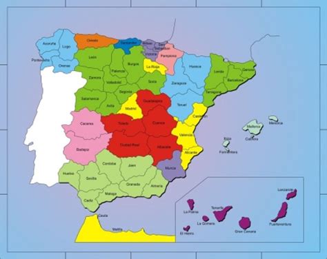 Foto mural Mapa España mapas
