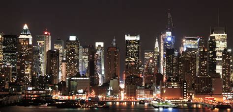 Foto mural Nueva York Noche Rascacielos