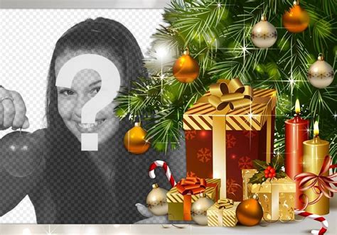 Fotomontaje de Navidad con regalos para subir tu foto ...