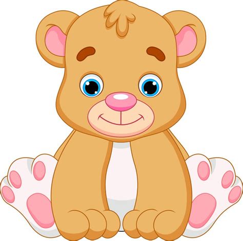 Fotomural Bebé lindo oso de dibujos animados • Pixers ...
