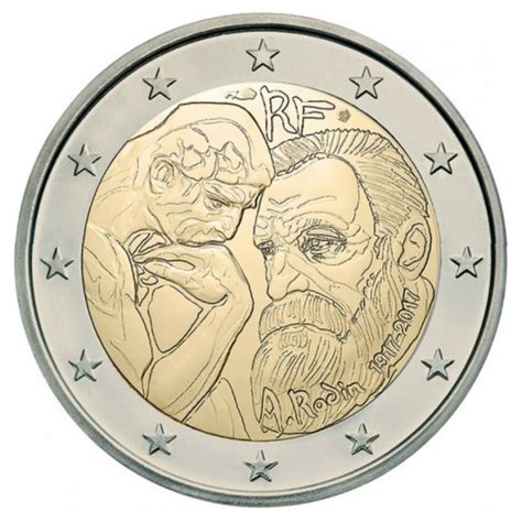 France 2 Euro 2017 Auguste Rodin   Special 2 euro coins ...