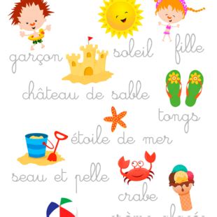 Francés. Fichas infantiles para aprender francés