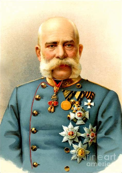 Franz Joseph I Of Austria Painting by Vincent Monozlay