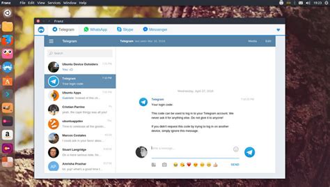 Franz Lets You Use WhatsApp & Telegram on Ubuntu Desktop