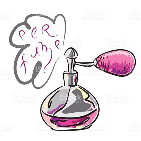 Frascos De Dibujo A Mano Perfume Illustracion Libre de ...