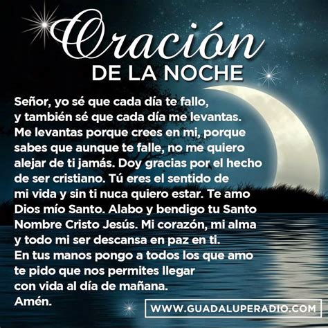 Frases Bonitas Para Facebook: Oracion De La Noche