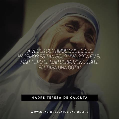 Frases célebres de la Madre Teresa de Calcuta   Oraciones ...