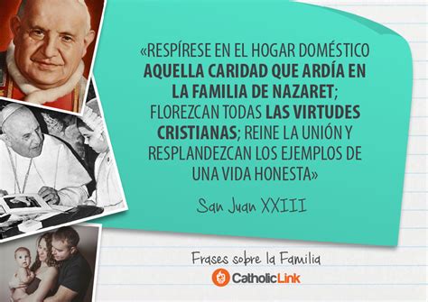 Frases de los Papas sobre la familia.
