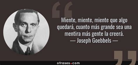 Frases y citas célebres de Joseph Goebbels