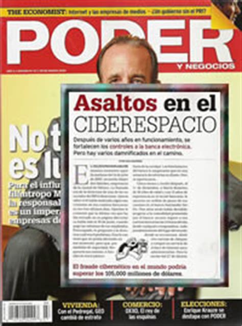 Fraudes y Robos Bancarios Mexico: Revista PODER y Negocios