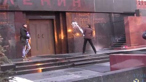 Freak Russian protesters pour holy water on Lenin’s Tomb ...