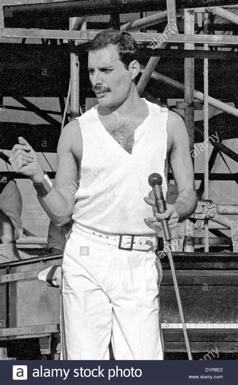 Freddie Mercury lead singer Queen in concert at Slane ...