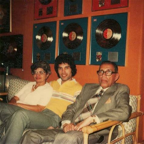 Freddie Mercury with parents Bomi and Jer Bulsara | You ...
