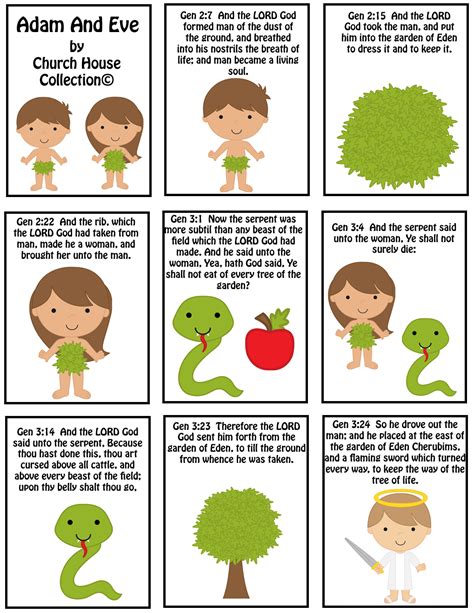 Free Adam And Eve Mini Booklet Printable For Kids In ...
