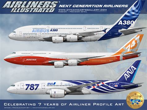 Free airliner profile art screensaver wallpaper   DA.C