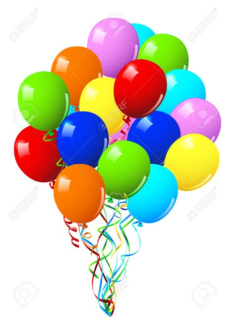 Free animated birthday balloon clipart collection