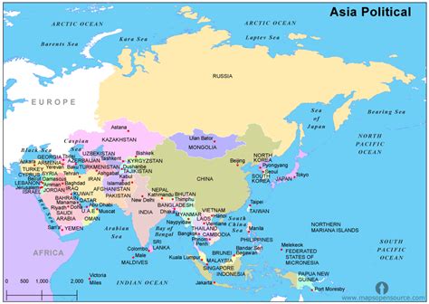 Free Asia Maps, Maps of Asia open source | Mapsopensource.com