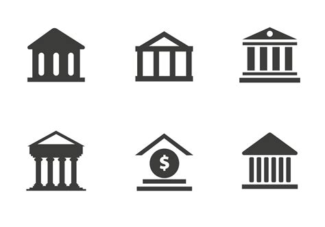 Free Bank Icon Vector   Download Free Vector Art, Stock ...