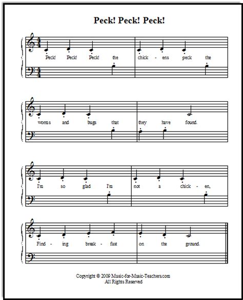 Free Beginner Piano Sheet Music, for Students Learning ...