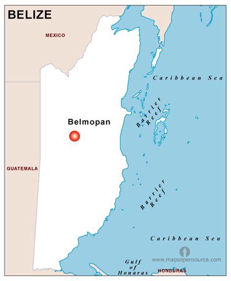 Free Belize Capital Map | Capital Map of Belize open ...
