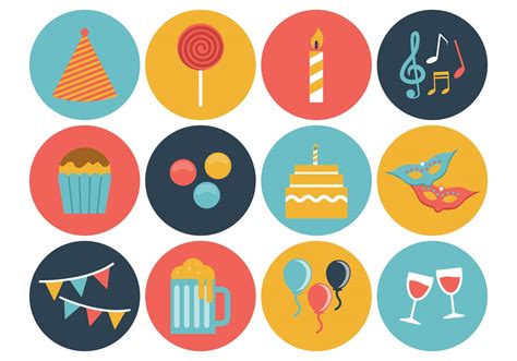 Free Birthday Icons Vector   Download Free Vector Art ...