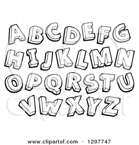 Free Black And White Alphabet Clip Art 42+