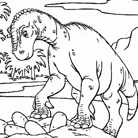 Free coloring pages of dinosaurs egg
