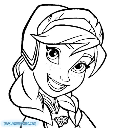 Free coloring pages of elsa anna