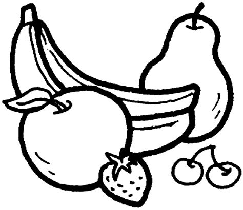 Free coloring pages of outline of a banana