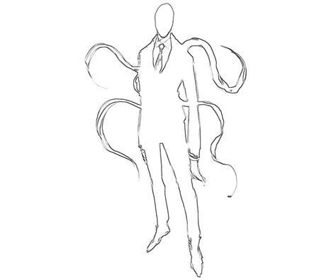 Free coloring pages of slender man