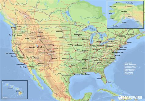 Free Maps of the United States – Mapswire.com