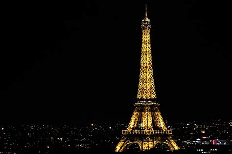 Free photo: Eiffel, Tower, Night, Paris, French   Free ...