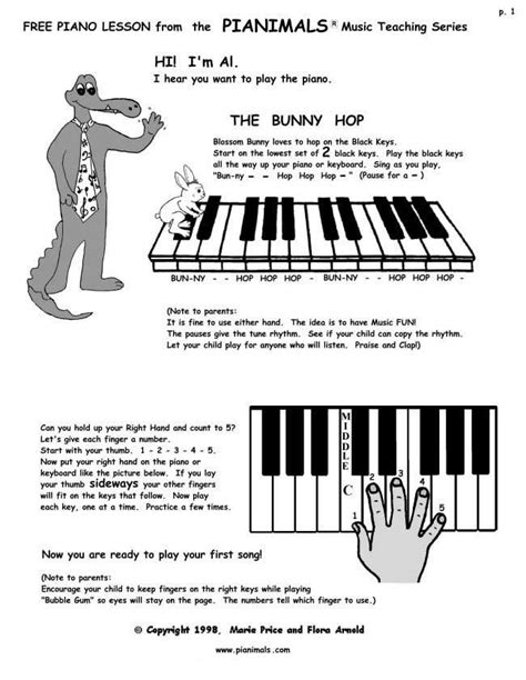 Free Piano Worksheets & Free Sheet Music for Kids ...