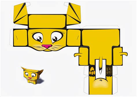 Free Printable 3D Cats. Paper Toys. | Oh My Fiesta! in english