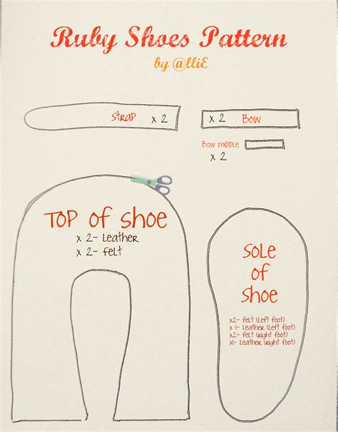 Free Printable Baby Shoe Sewing Pattern