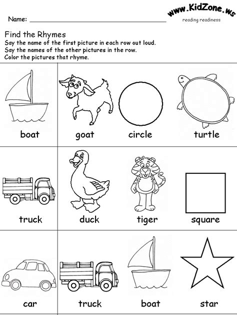 Free Printable Kindergarten Worksheets Color Words   Color ...