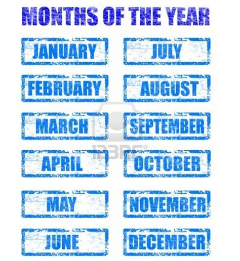 Free Printable Months Of The Year Chart | Woorksheet.us