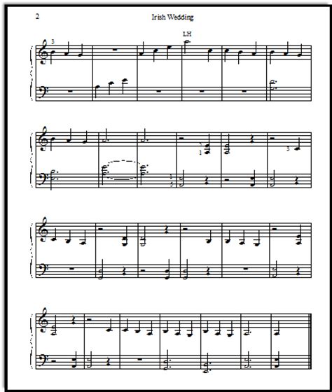 Free Printable Sheet Music for Piano Students: Irish ...