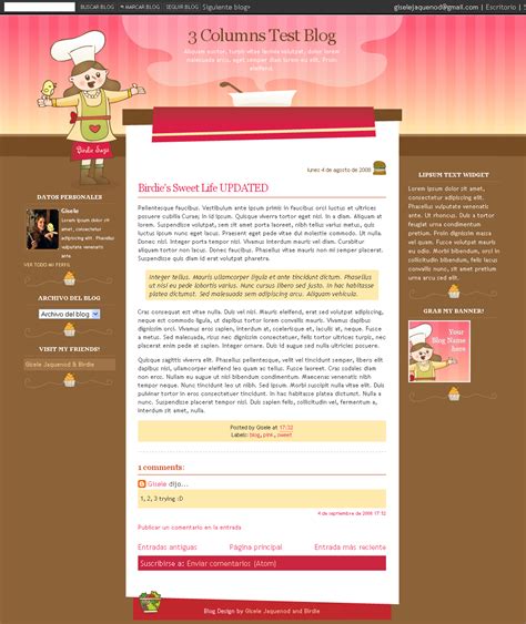 Free Templates for Blogger and Wordpress / Plantillas ...