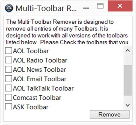 Free Toolbar Cleaner & Remover Tools for your browsers ...
