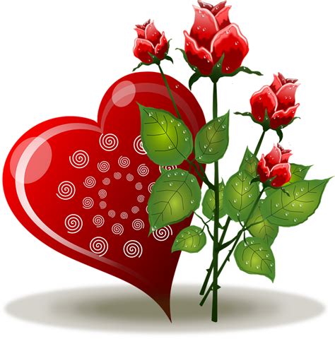 Free vector graphic: Flowers, Heart, Hearth, Hearts   Free ...