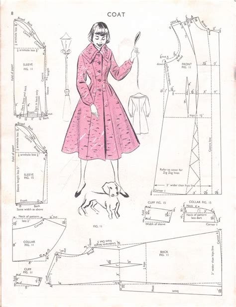 Free Vintage Coat Sewing Pattern | Sewing Patterns ...