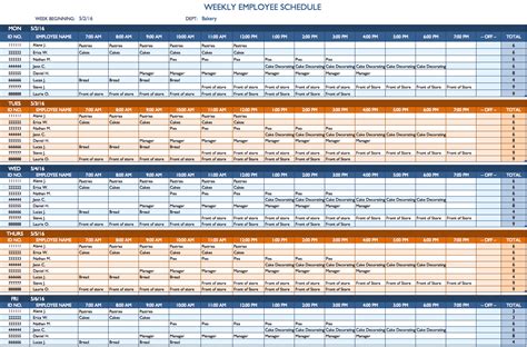 Free Weekly Schedule Templates For Excel   Smartsheet
