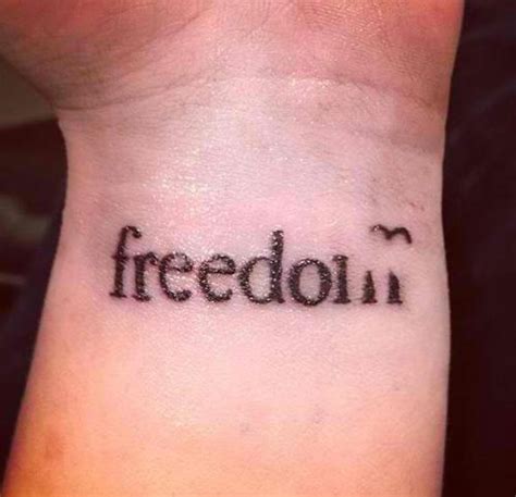 Freedom Bird Tattoo Design On Wrist | Tattooshunt.com