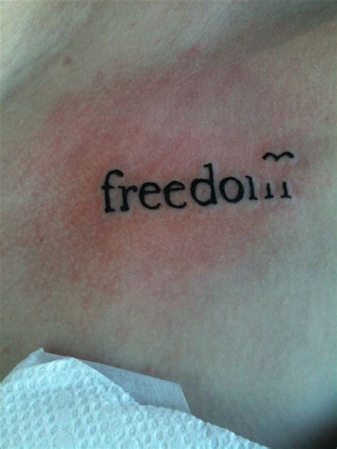 Freedom. Tattoo. Bird. Collarbone. | tattoos | Pinterest ...