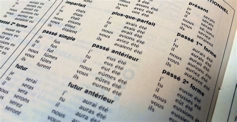 French Verb Conjugation Chart Index : The LEAF Project